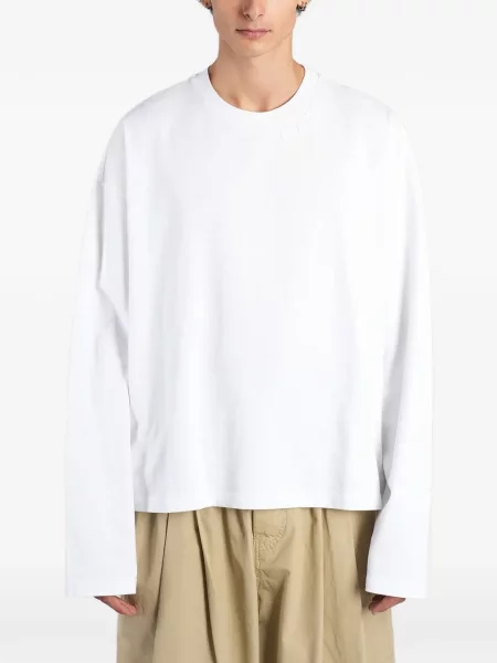 Tricou Marni cu broderie alb
