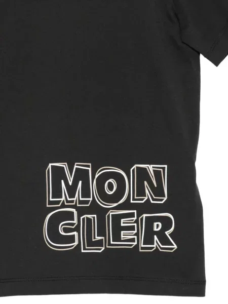 Koszulka dziecięca Moncler Enfant czarna