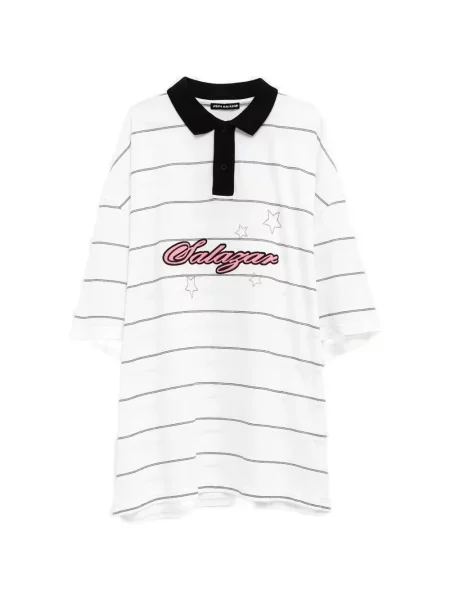 Tricou polo Pepa Salazar cu autograf alb