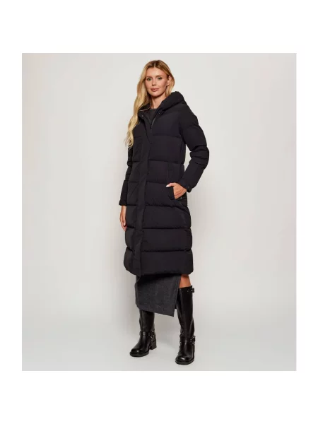 Woolrich Płaszcz Puchowy schwarz czarny