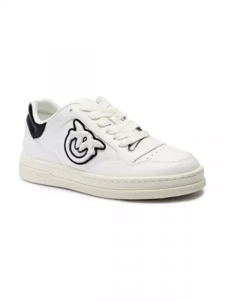 Pinko Sneakers MANDY 11 cu adaos de piele alb