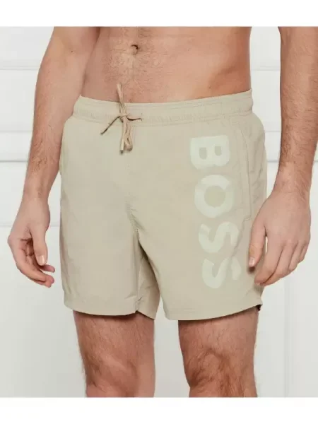 BOSS BLACK Pantaloni Scurți kąpielowe Octopus negru