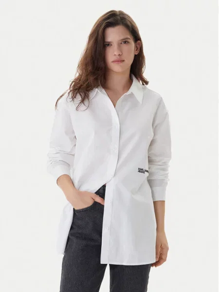 Karl Lagerfeld Jeans Marškiniai balta