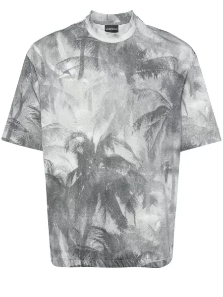 Tricou Emporio Armani cu imagine gri