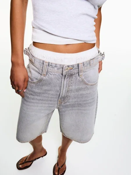 Bershka Jeans deschis gri