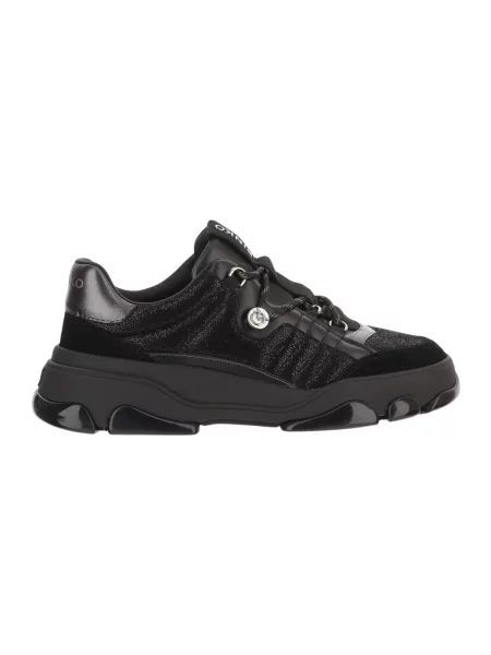 Sneakersy Pinko skórzane czarne