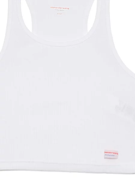 Decupat top Alexander Wang alb