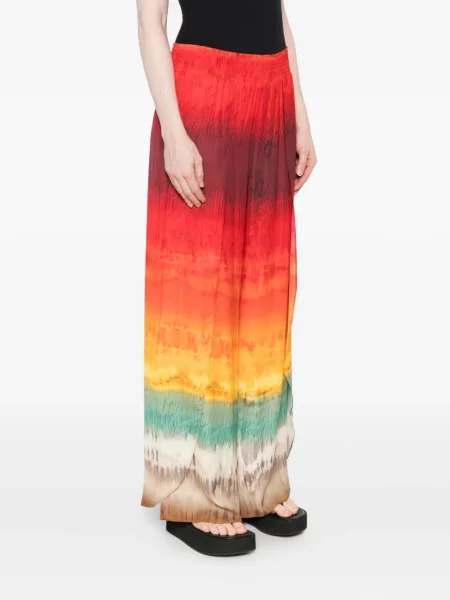 Pantaloni Alice + Olivia plisate roșu
