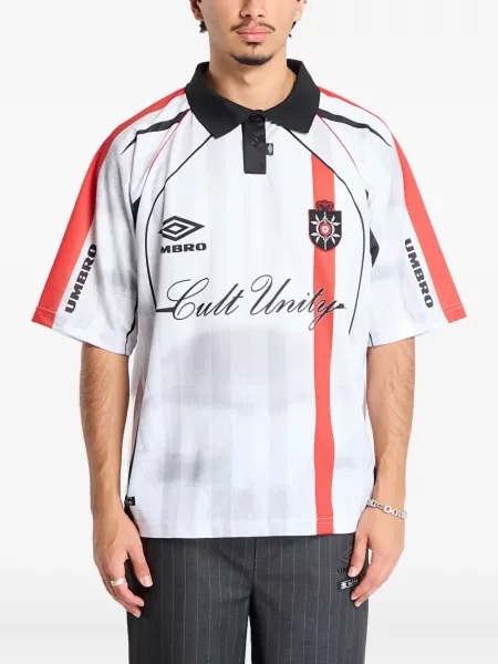 Polo Umbro cu dungi alb