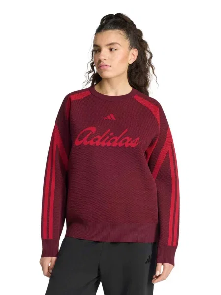 ADIDAS SPORTSWEAR Pulovere sport castaniu roșu