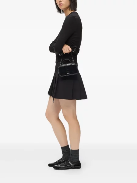 Shopper kabelka Karl Lagerfeld Jeans s autogramem černá