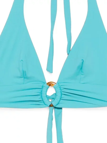 Bikini Fisico cu gât halter albastru