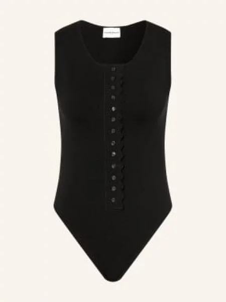 Claudie Pierlot Body Z Dzianiny schwarz czarny