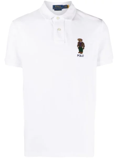 Samt hlače Polo Ralph Lauren s vezom crna