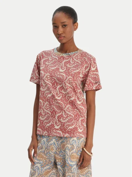 Weekend Max Mara Tricou Bussola Roșu alb