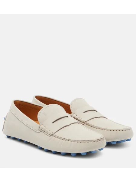 Pantofi loafer Tod's din piele alb
