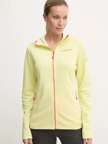 Суичър с качулка La Sportiva с качулка жълто