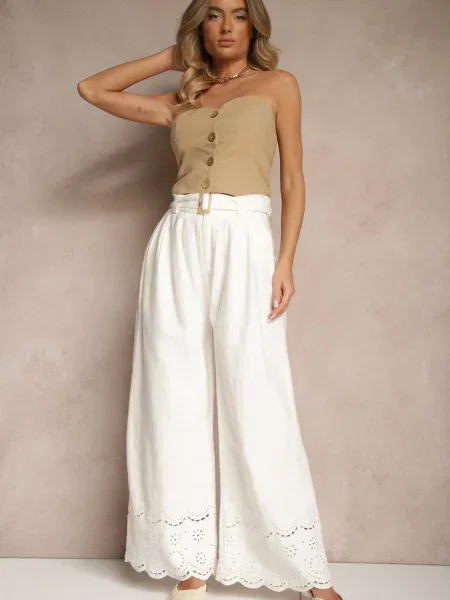 Pantaloni Lavsemi Albi alb