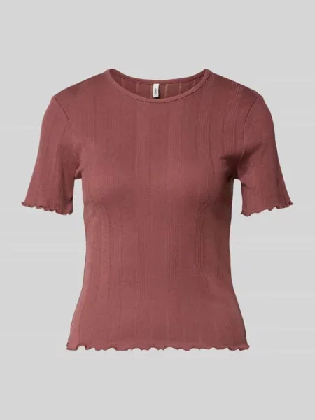 T-shirt o kroju slim fit z mieszanki bawełny model TENNA' Only