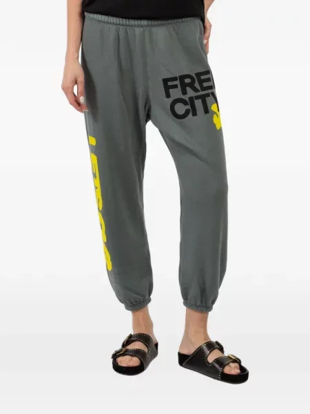 Pantaloni Freecity cu imagine gri