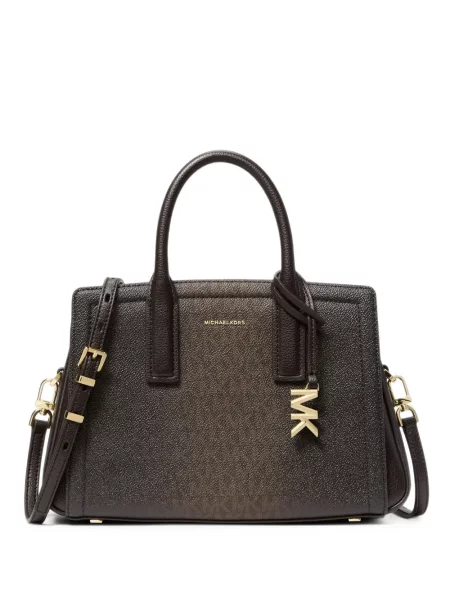 Geantă Michael Kors cu autograf maro