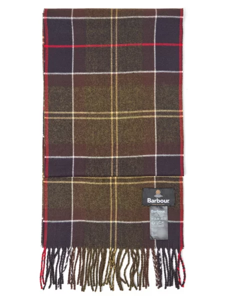 Barbour Szalik Mężczyźni Sztuczne włókno ONE SIZE zielony