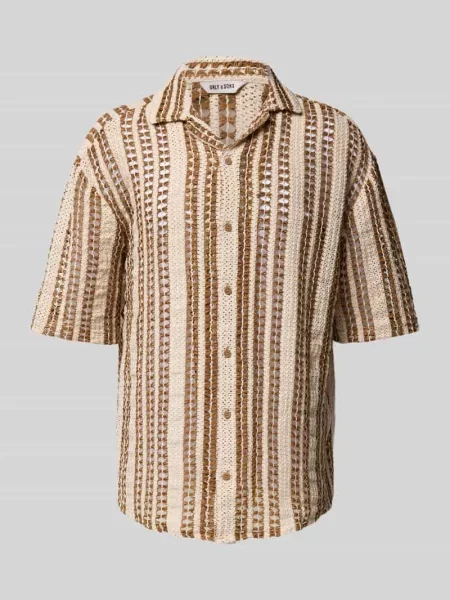 Koszula casualowa o kroju regular fit z kołnierzem z połami model ‘DANI’ Only & Sons