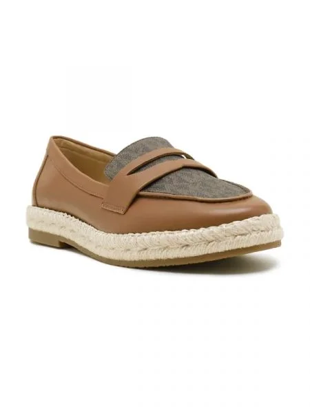 Michael Kors De piele espadrile LENNON maro