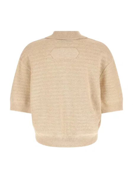 Koszulka polo Jacquemus beżowa