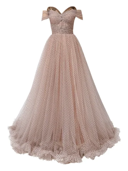 Sukienka w groszki Iris Serban w grochy różowa