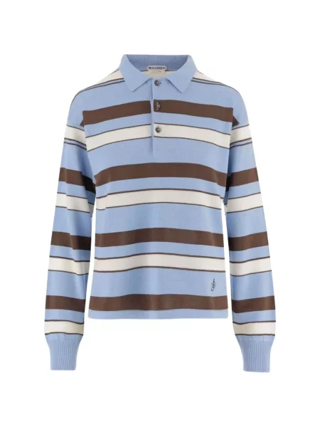 Lung tricou polo Jw Anderson albastru