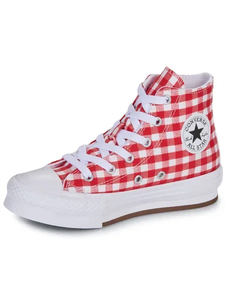 Členkové topánky Converse biela