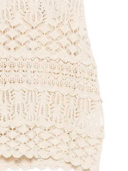 Bluzka Semicouture bez rękawów ażurowa