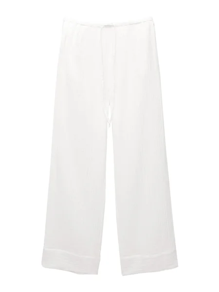 Pull&Bear Pantaloni alb