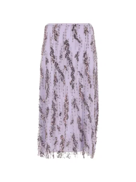 Fustă midi Staud cu paiete violet