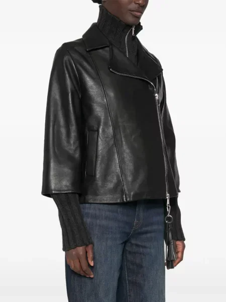 Geanta de piele The Jackie Leathers negru
