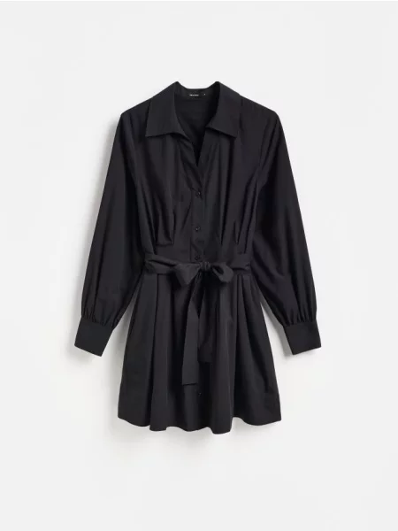 Reserved Rochie cu cordon în talie negru