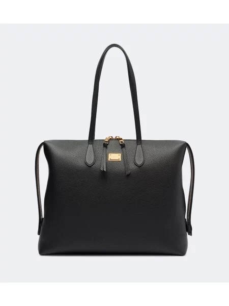 Geantă shopper Dolce&gabbana din piele negru