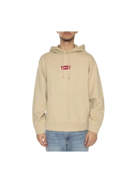 Bluza z kapturem Levi's z kapturem beżowa