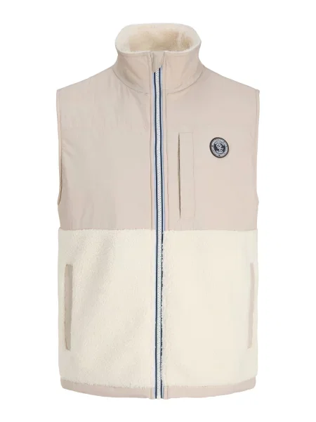 JACK & JONES Vestă JORFREDERIKSBERG crem / grej / deschis gri