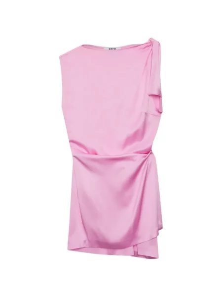 Rochie mini Msgm cu legături de costum mini roz