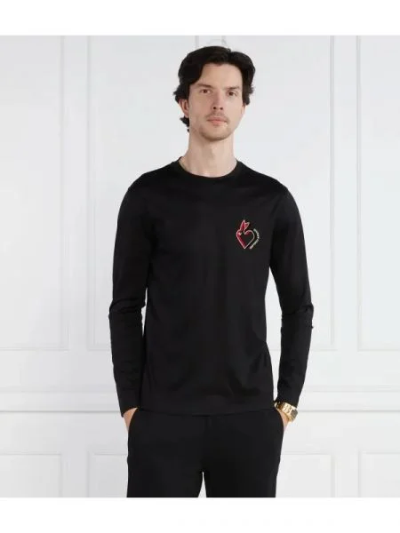 Tricou mânecă lungă Emporio Armani negru