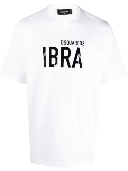 Tricou Dsquared2 cu imagine alb