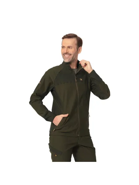 Kurtka myśliwska przejściowa Tagart Cramp Pro Dark Green szybkoschnąca zielona
