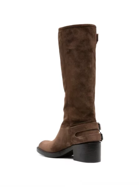 Botine Chloé cu cataramă maro