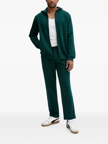 Pantaloni Adidas tricotate cu autograf alergare albastru