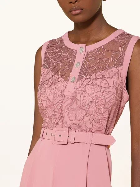 Phase Eight Kombinezon Ivanna Z Mieszanki Materiałów pink różowy