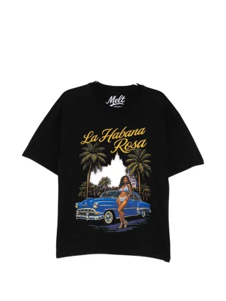 Tricou Melt cu imagine negru