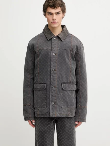 Jakna Daily Paper Monogram Workwear za prijelazno razdoblje siva