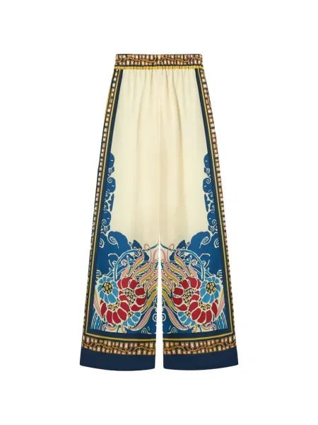 Hlače La Doublej s cvjetnim printom